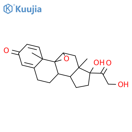 9,11β-Epoxy-17,21-dihydroxy-9β-pregna-1,4-diene-3,20-dione structure