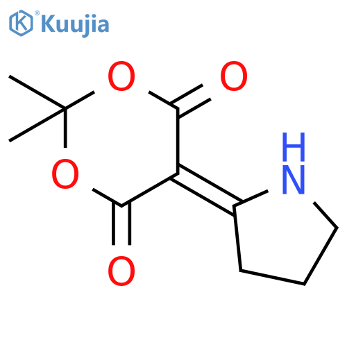 2,2-dimethyl-5-(pyrrolidin-2-ylidene)-1,3-dioxane-4,6-dione structure