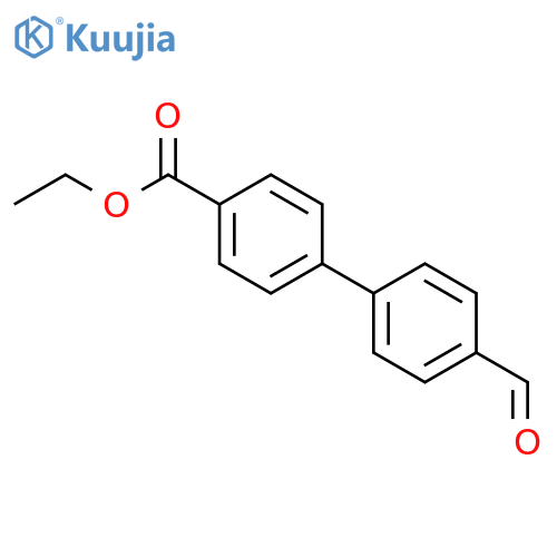 4'-formyl-biphenyl-4-carboxylic acid ethyl ester structure