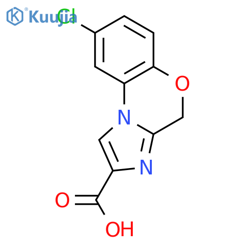 4H-Imidazo[2,1-c][1,4]benzoxazine-2-carboxylic acid, 8-chloro- structure