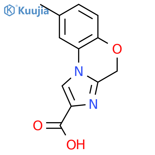 4H-IMIDAZO[2,1-C][1,4]BENZOXAZINE-2-CARBOXYLIC ACID, 8-METHYL- structure