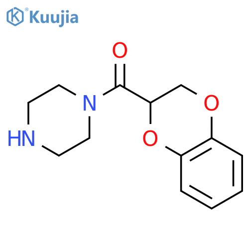 1-(1,4-Benzodioxan-2-ylcarbonyl)piperazine structure