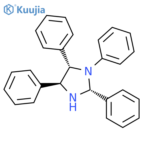 Imidazolidine, 1,2,4,5-tetraphenyl-, (2R,4S,5S)-rel- structure