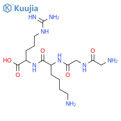H-Gly-Gly-Lys-Arg-OH acetate salt structure