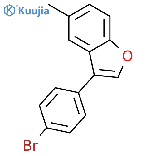 Benzofuran, 3-(4-bromophenyl)-5-methyl- structure