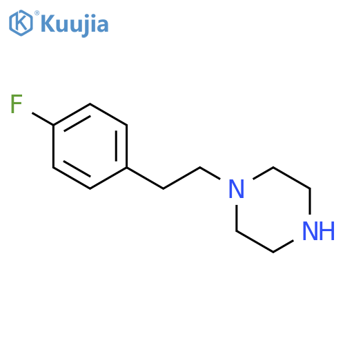 1-2-(4-fluorophenyl)ethylpiperazine structure