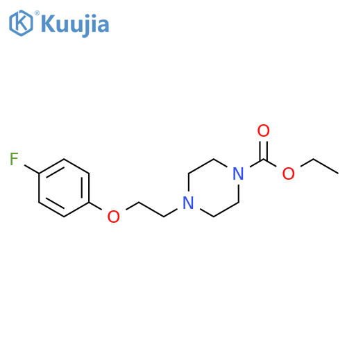 1-Piperazinecarboxylic acid, 4-[2-(4-fluorophenoxy)ethyl]-, ethyl ester structure