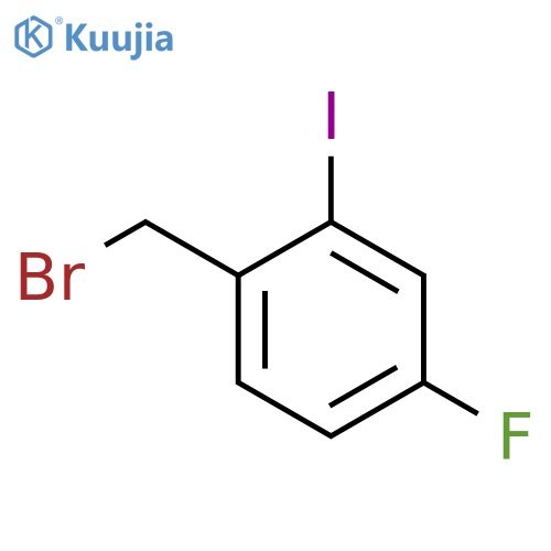 1-bromomethyl-4-fluoro-2-iodo-benzene structure