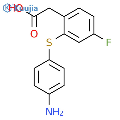 Benzeneacetic acid, 2-[(4-aminophenyl)thio]-4-fluoro- structure
