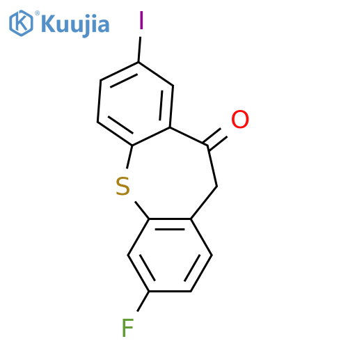Dibenzo[b,f]thiepin-10(11H)-one, 3-fluoro-8-iodo- structure