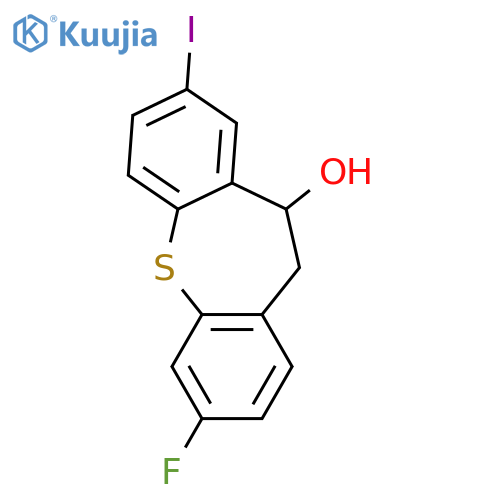 DIBENZO[B,F]THIEPIN-10-OL, 3-FLUORO-10,11-DIHYDRO-8-IODO- structure