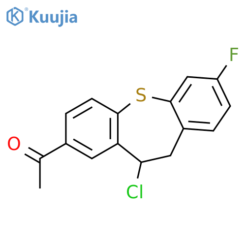 ETHANONE, 1-(11-CHLORO-7-FLUORO-10,11-DIHYDRODIBENZO[B,F]THIEPIN-2-YL)- structure
