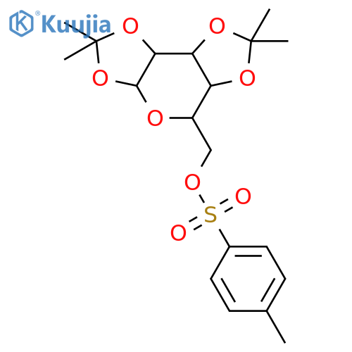 1,2:3,4-Di-O-isopropylidene-6-deoxy-6-tosyl-α-D-galactopyranose structure