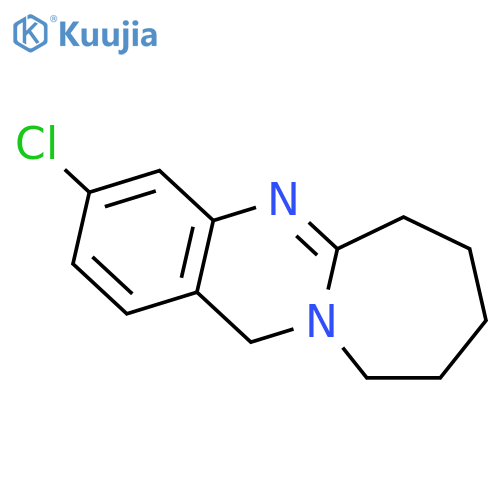 Azepino[2,1-b]quinazoline, 3-chloro-6,7,8,9,10,12-hexahydro- structure