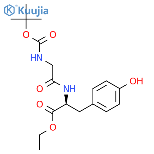 L-TYROSINE, N-[(1,1-DIMETHYLETHOXY)CARBONYL]GLYCYL-, ETHYL ESTER structure