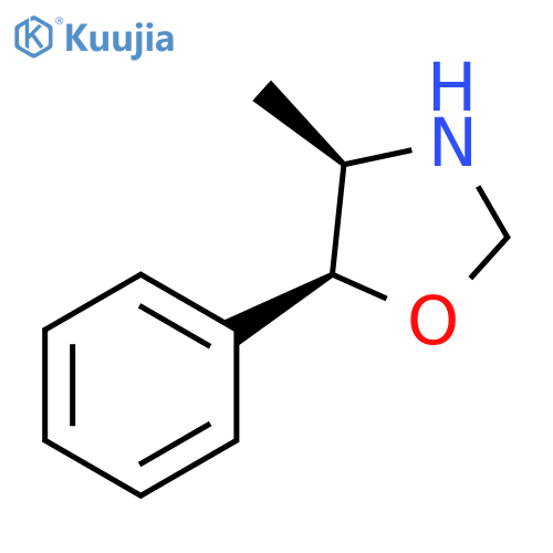 Oxazolidine, 4-methyl-5-phenyl-, cis- structure