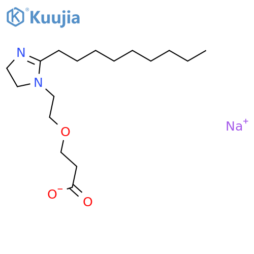 sodium 3-[2-(2-nonyl-4,5-dihydroimidazol-1-yl)ethoxy]propanoate structure