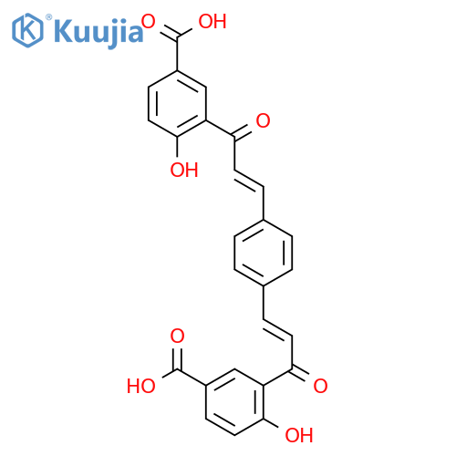 Benzoic acid,3,3'-[1,4-phenylenebis(1-oxo-2-propene-3,1-diyl)]bis[4-hydroxy- structure