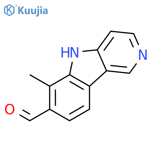 5H-PYRIDO[4,3-B]INDOLE-7-CARBOXALDEHYDE, 6-METHYL- structure