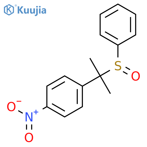 Benzene, 1-[1-methyl-1-(phenylsulfinyl)ethyl]-4-nitro- structure