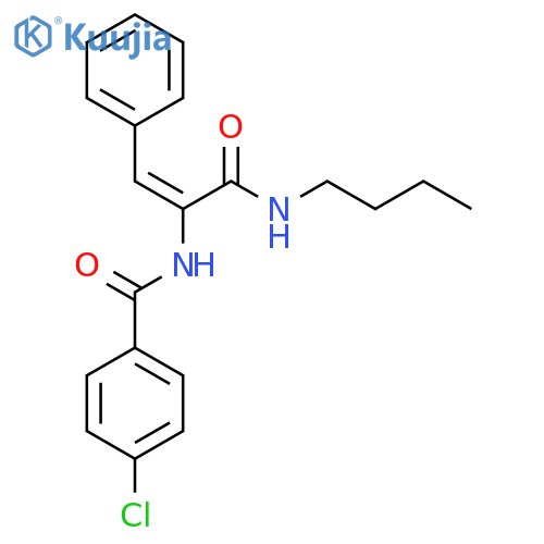 Benzamide, N-[1-[(butylamino)carbonyl]-2-phenylethenyl]-4-chloro- structure