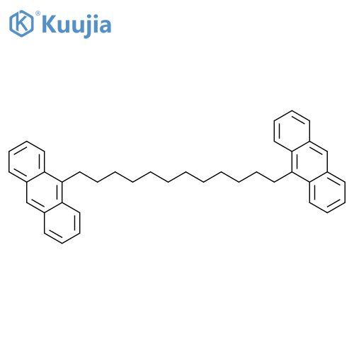 Anthracene, 9,9'-(1,12-dodecanediyl)bis- structure