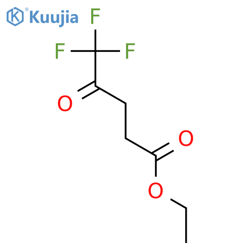Ethyl 5,5,5-trifluoro-4-oxopentanoate structure