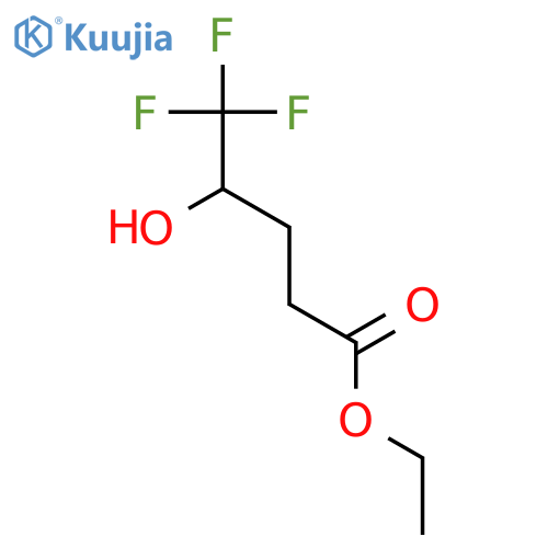 Ethyl 5,5,5-trifluoro-4-hydroxypentanoate structure