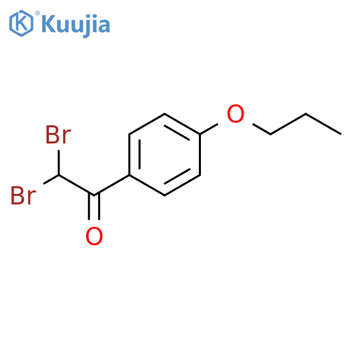 2,2-Dibromo-1-(4-propoxyphenyl)ethanone structure