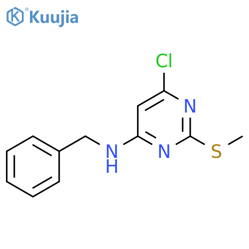N-Benzyl-6-chloro-2-(methylthio)pyrimidin-4-amine structure