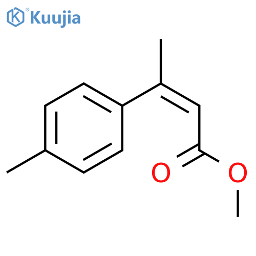 methyl (2Z)-3-(4-methylphenyl)but-2-enoate structure