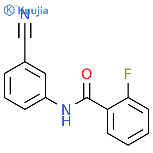N-(3-cyanophenyl)-2-fluorobenzamide structure