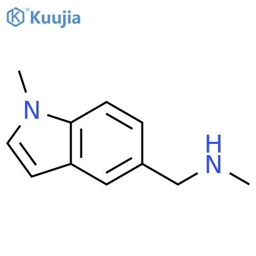 N-methyl-N-(1-methyl-1H-indol-5-yl)methylamine structure