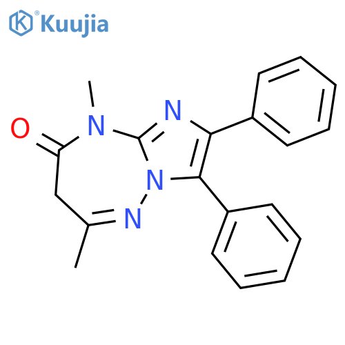 7H-Imidazo[1,2-b][1,2,4]triazepin-8(9H)-one, 6,9-dimethyl-2,3-diphenyl- structure