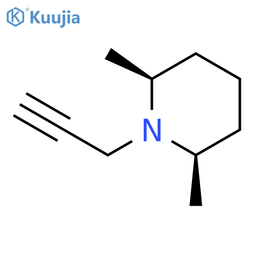 Piperidine,2,6-dimethyl-1-(2-propyn-1-yl)-, (2R,6S)-rel- structure
