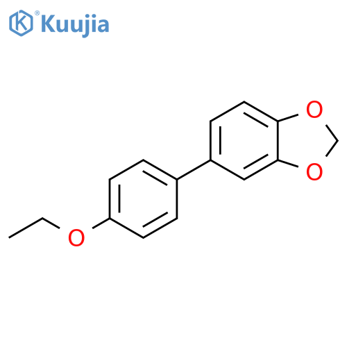 1,3-Benzodioxole, 5-(4-ethoxyphenyl)- structure