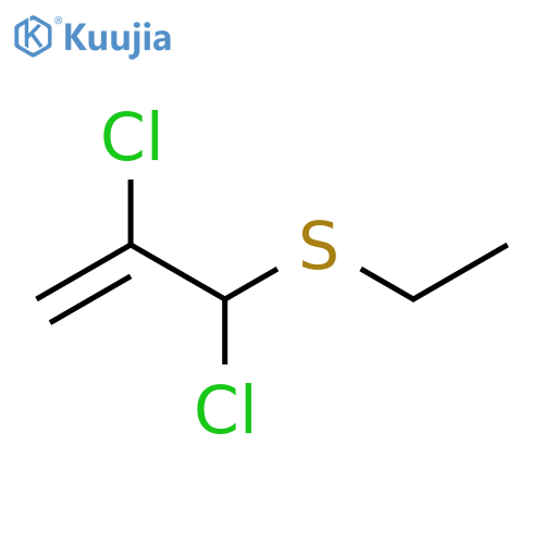 1-Propene, 2,3-dichloro-3-(ethylthio)- structure