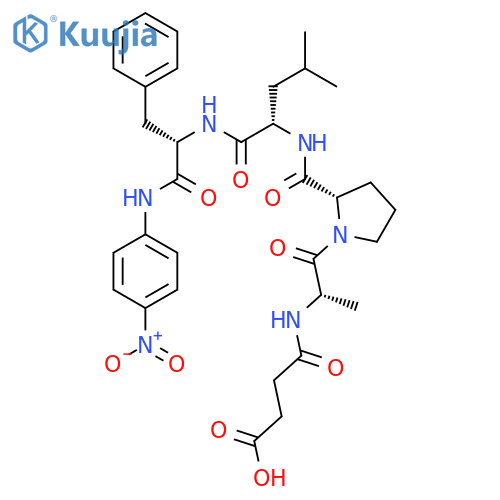 SUC-ALA-PRO-LEU-PHE-PNA structure
