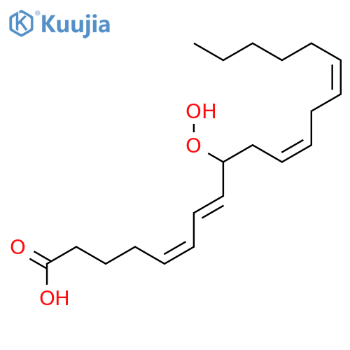5,7,11,14-EICOSATETRAENOIC ACID, 9-HYDROPEROXY-, (5Z,7E,11Z,14Z)- structure