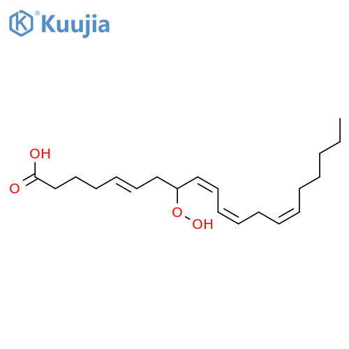 5,9,11,14-EICOSATETRAENOIC ACID, 8-HYDROPEROXY-, (E,Z,Z,Z)- structure