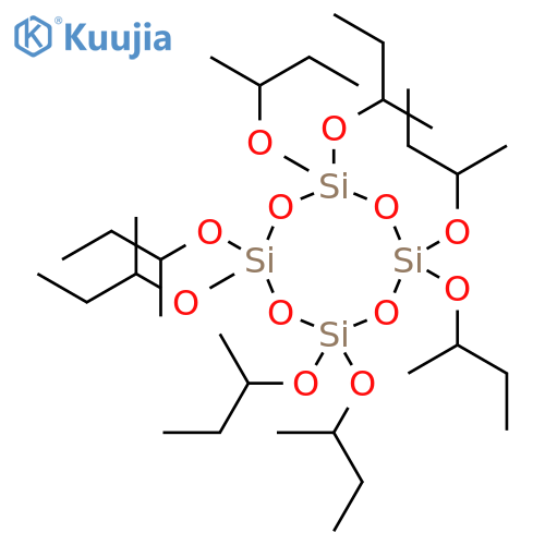 2,2,4,4,6,6,8,8-octakis(butan-2-yloxy)-1,3,5,7,2,4,6,8-tetroxatetrasilocane structure