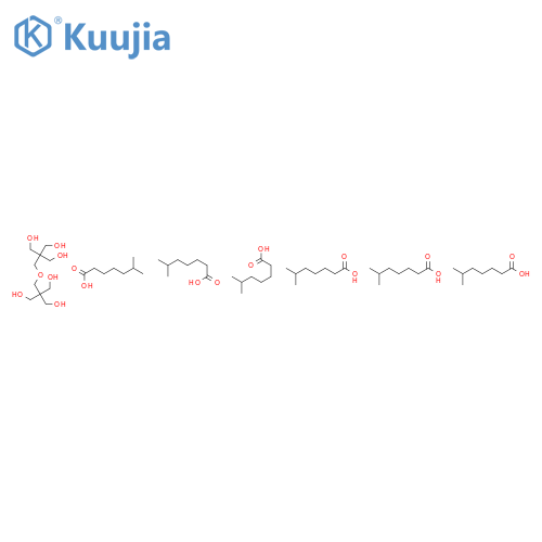 3-[(6-methylheptanoyl)oxy]-2-{[(6-methylheptyl)oxy]methyl}-2-[(2-methyl-3-[(6-methylheptanoyl)oxy]-2-{[(6-methylheptanoyl)oxy]methyl}propoxy)methyl]propyl 6-methylheptanoate (non-preferred name) structure