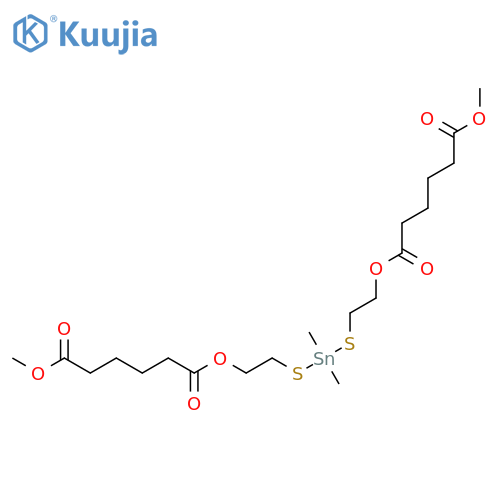7,15-Dioxa-10,12-dithia-11-stannaheneicosanedioicacid, 11,11-dimethyl-6,16-dioxo-, 1,21-dimethyl ester structure