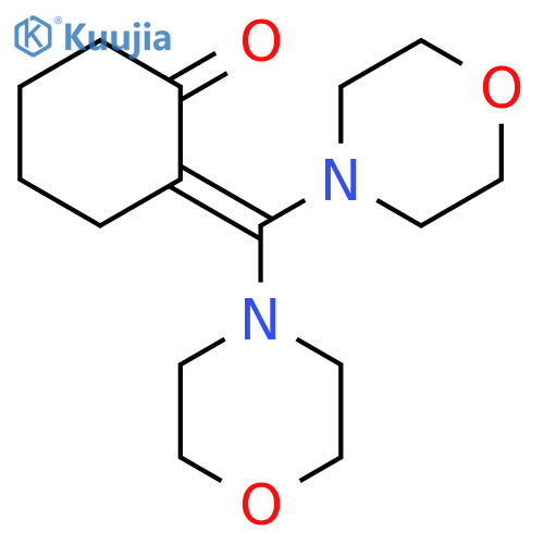 Cyclohexanone, 2-(di-4-morpholinylmethylene)- structure