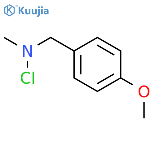 Benzenemethanamine, N-chloro-4-methoxy-N-methyl- structure