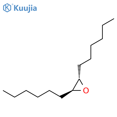 Oxirane, 2,3-dihexyl-, trans- structure