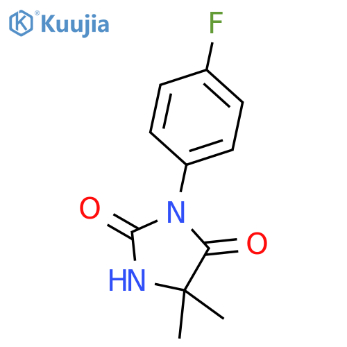 2,4-Imidazolidinedione,3-(4-fluorophenyl)-5,5-dimethyl- structure