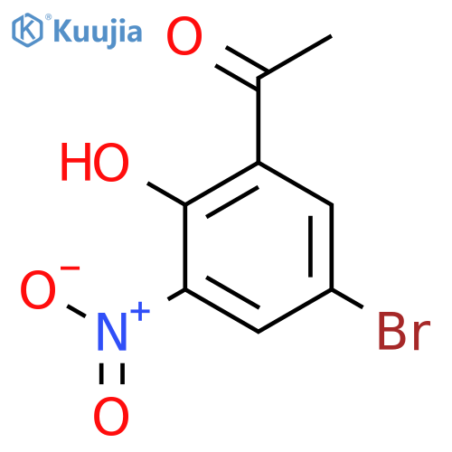 1-(5-Bromo-2-hydroxy-3-nitrophenyl)ethanone structure