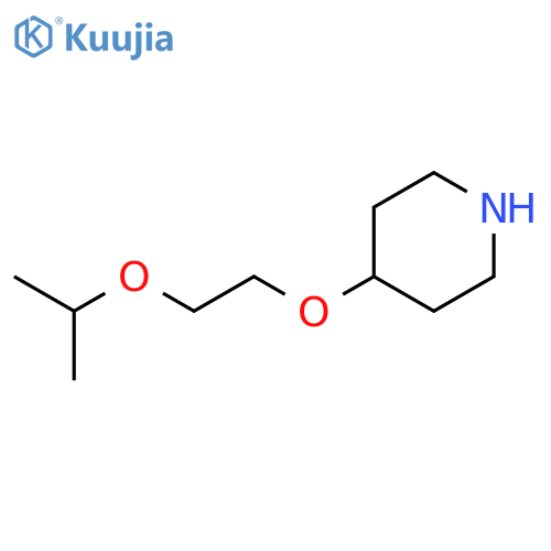 4-[2-(propan-2-yloxy)ethoxy]piperidine structure