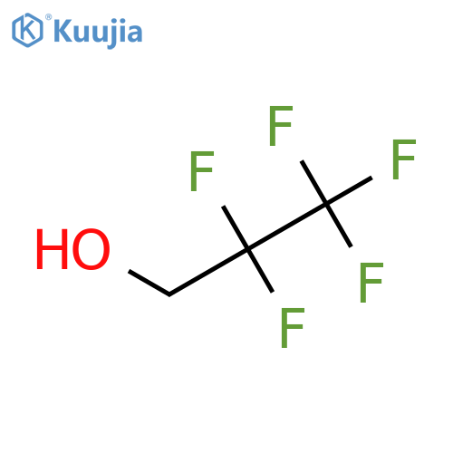2,2,3,3,3-Pentafluoro-1-propanol structure
